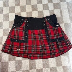 TRIPP NYC PLAID MINI SKIRT